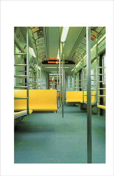 Object Lesons, NYC subway car prototype, Bombardier Corporation, 1995